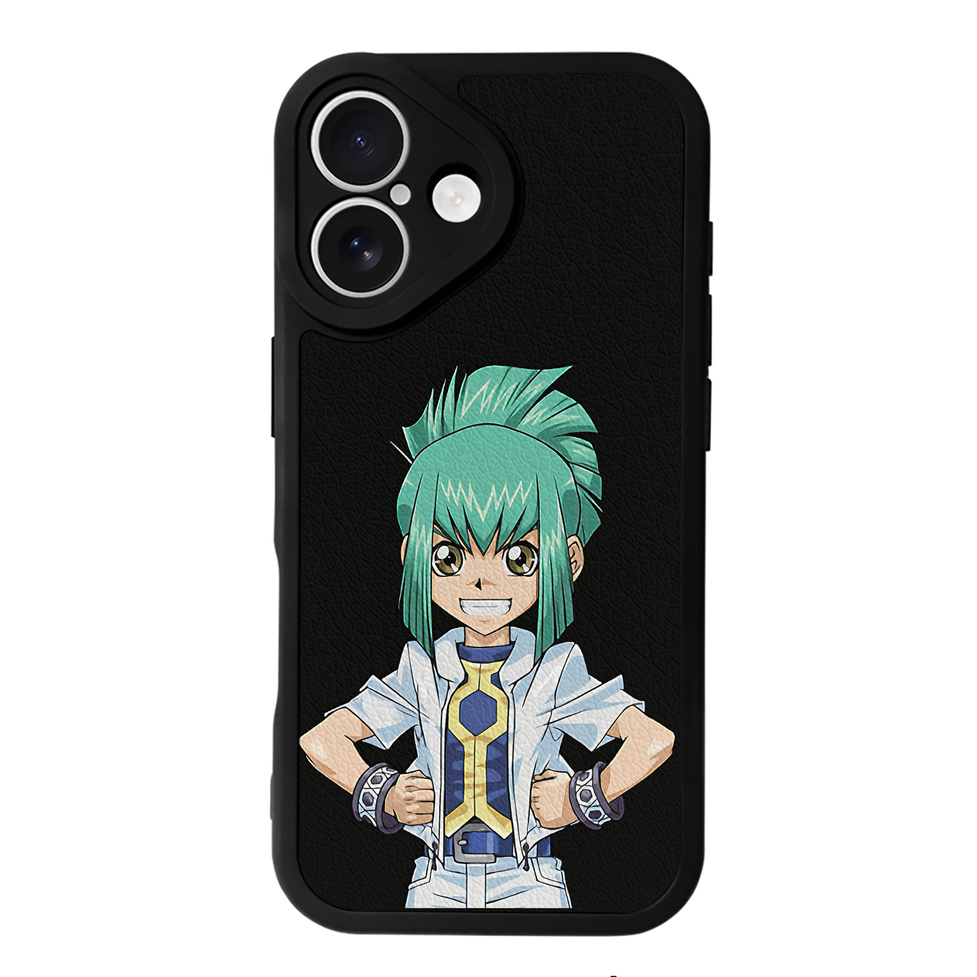 （画像用） 遊☆戯☆王 Yu-Gi-Oh! 【iPhone 16シリーズ対応】シリコンスマホケース（レザー調） 材質：シリコン